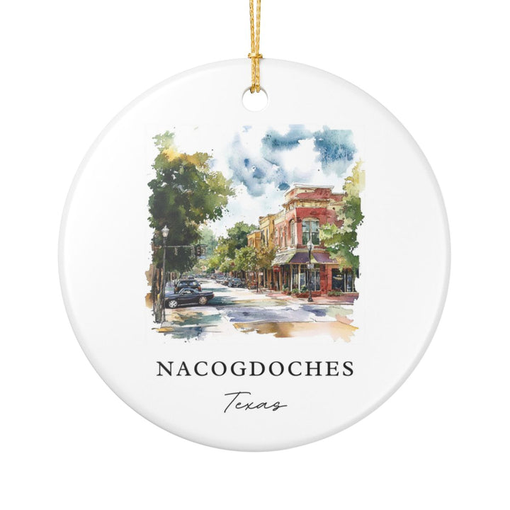 Nacogdoches Texas USA Ornament: Unique Nacogdoches Souvenir, Nacogdoches Texas Xmas Decor, and Authentic Nacogdoches Gift