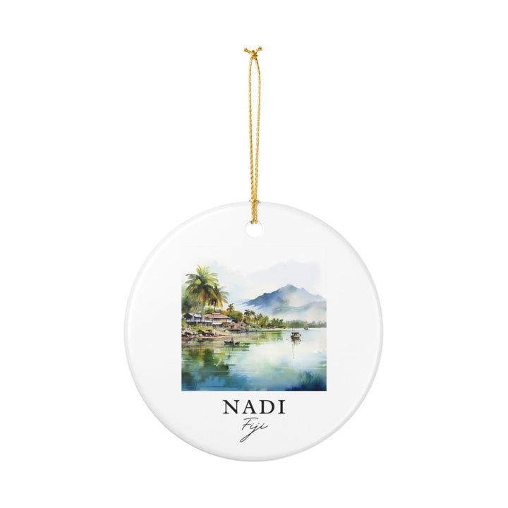 Nadi Fiji Ornament: Unique Nadi Fiji Souvenir, Nadi Fiji Xmas Decor, and Authentic Nadi Fiji Gift
