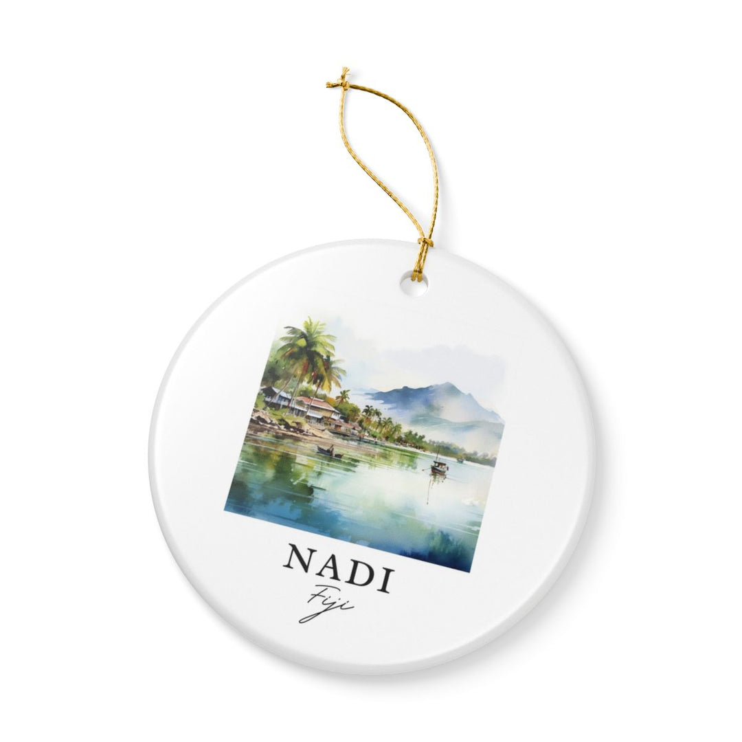 Nadi Fiji Ornament: Unique Nadi Fiji Souvenir, Nadi Fiji Xmas Decor, and Authentic Nadi Fiji Gift