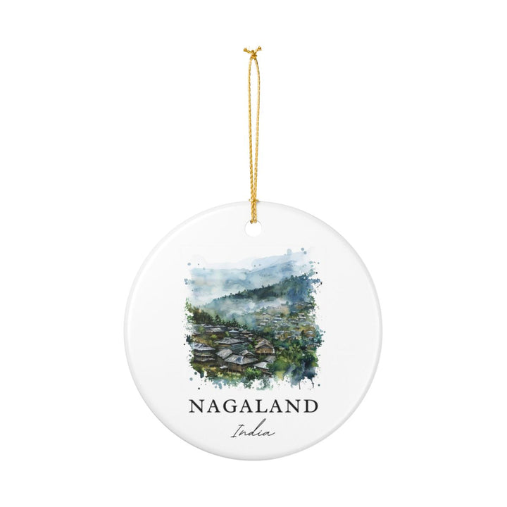 Nagaland India Ornament: Unique Nagaland India Souvenir, Nagaland India Xmas Decor, and Authentic Nagaland India Gift