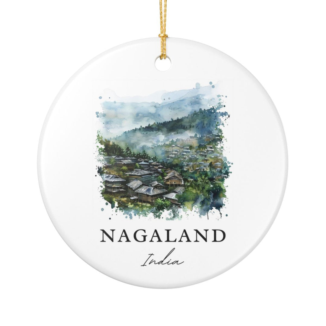 Nagaland India Ornament: Unique Nagaland India Souvenir, Nagaland India Xmas Decor, and Authentic Nagaland India Gift