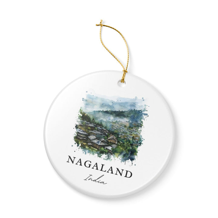 Nagaland India Ornament: Unique Nagaland India Souvenir, Nagaland India Xmas Decor, and Authentic Nagaland India Gift