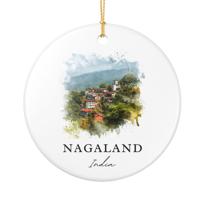 Nagaland India Ornament: Unique Nagaland India Souvenir, Nagaland India Xmas Decor, and Authentic Nagaland India Gift