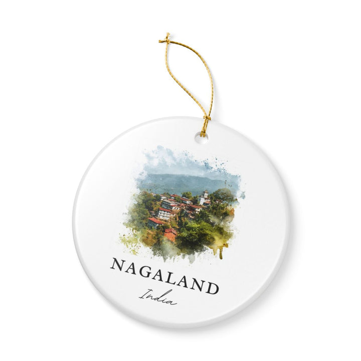 Nagaland India Ornament: Unique Nagaland India Souvenir, Nagaland India Xmas Decor, and Authentic Nagaland India Gift
