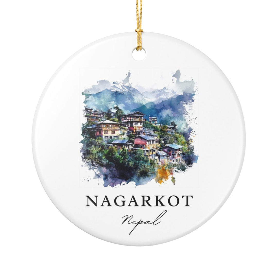 Nagarkot Nepal Ornament: Unique Nagarkot Souvenir, Nagarkot Nepal Xmas Decor, and Authentic Nagarkot Gift