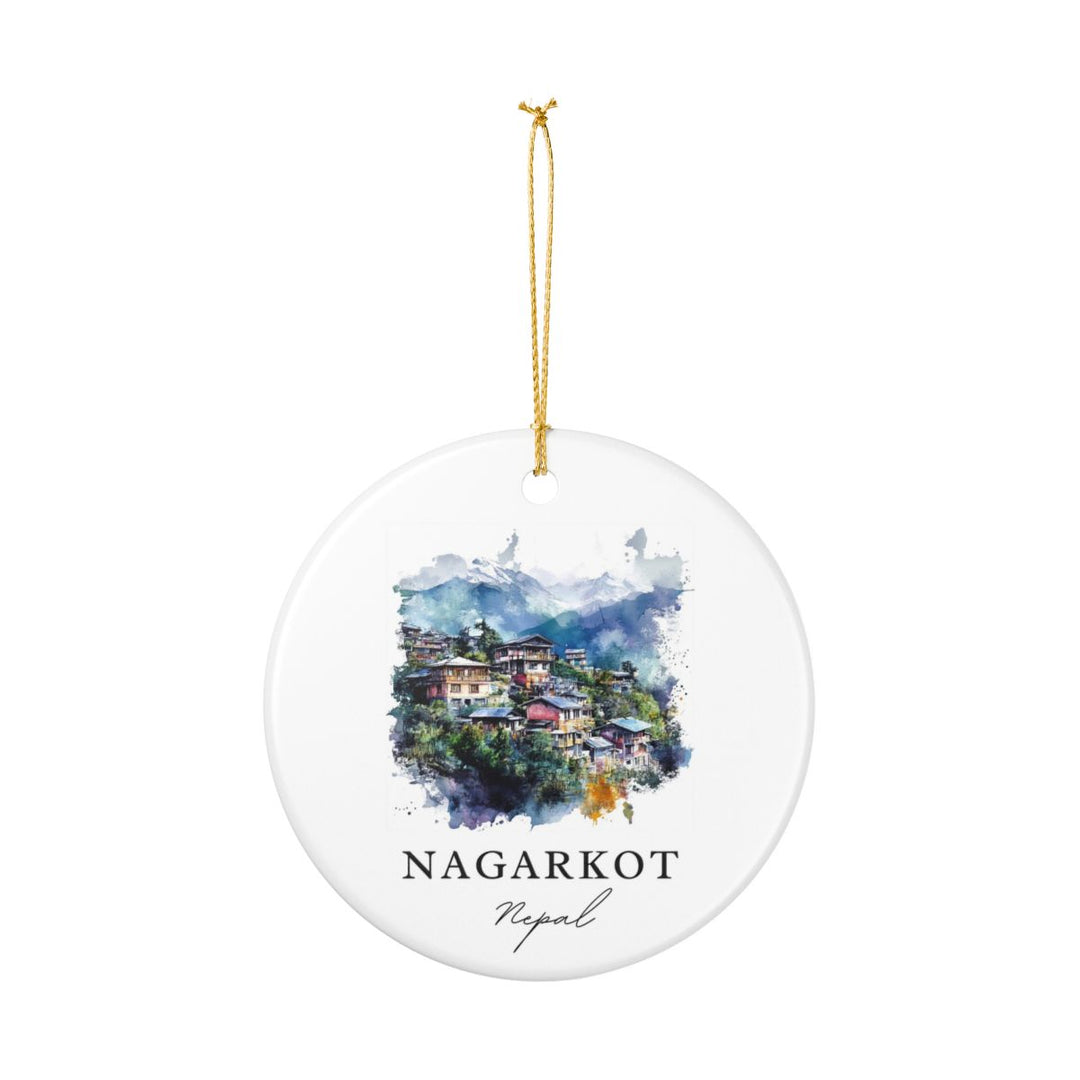 Nagarkot Nepal Ornament: Unique Nagarkot Souvenir, Nagarkot Nepal Xmas Decor, and Authentic Nagarkot Gift