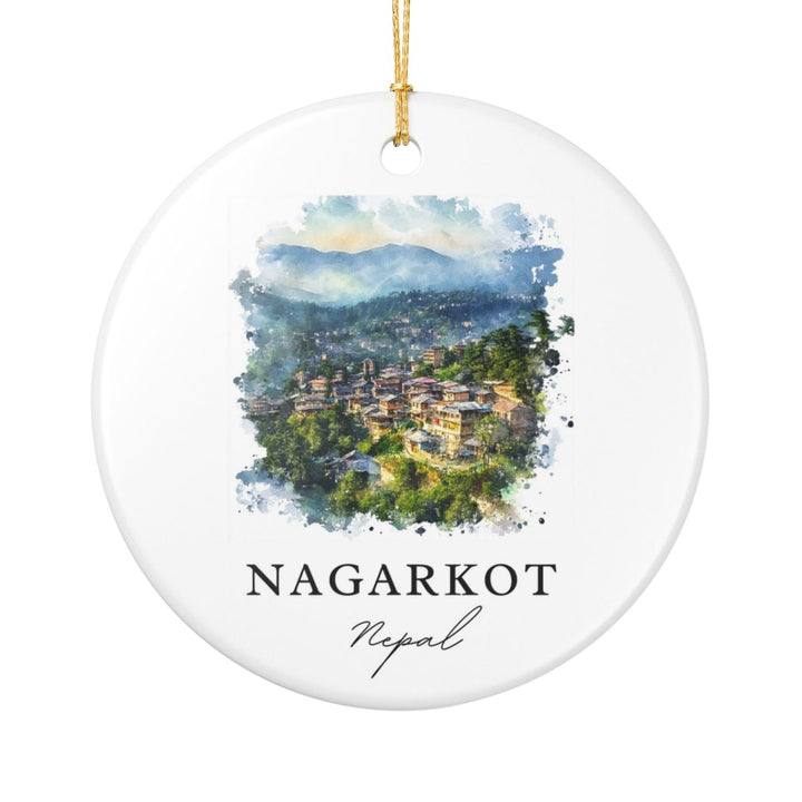 Nagarkot Nepal Ornament: Unique Nagarkot Souvenir, Nagarkot Nepal Xmas Decor, and Authentic Nagarkot Gift