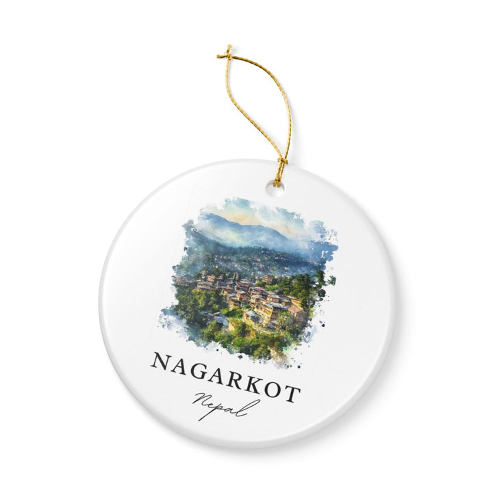 Nagarkot Nepal Ornament: Unique Nagarkot Souvenir, Nagarkot Nepal Xmas Decor, and Authentic Nagarkot Gift