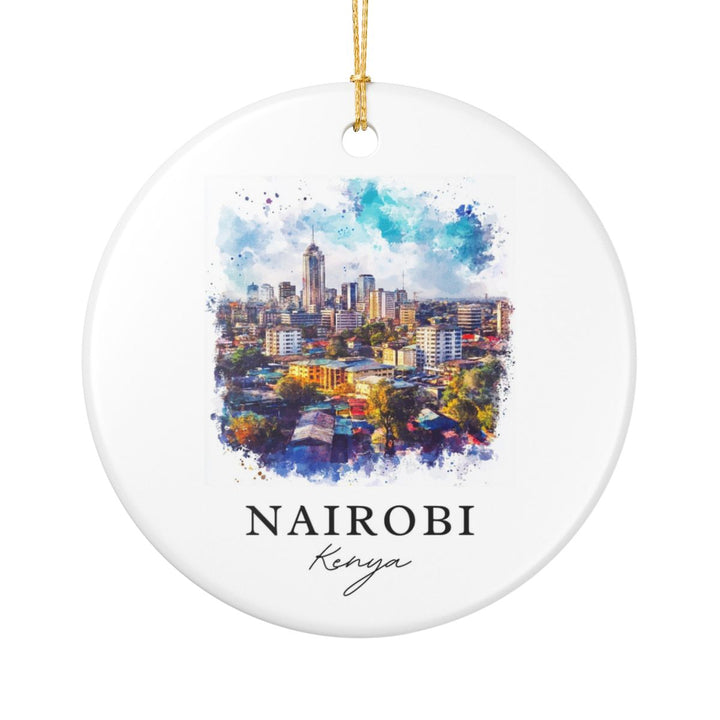 Nairobi Kenya Ornament: Unique Nairobi Kenya Souvenir, Nairobi Kenya Xmas Decor, and Authentic Nairobi Kenya Gift