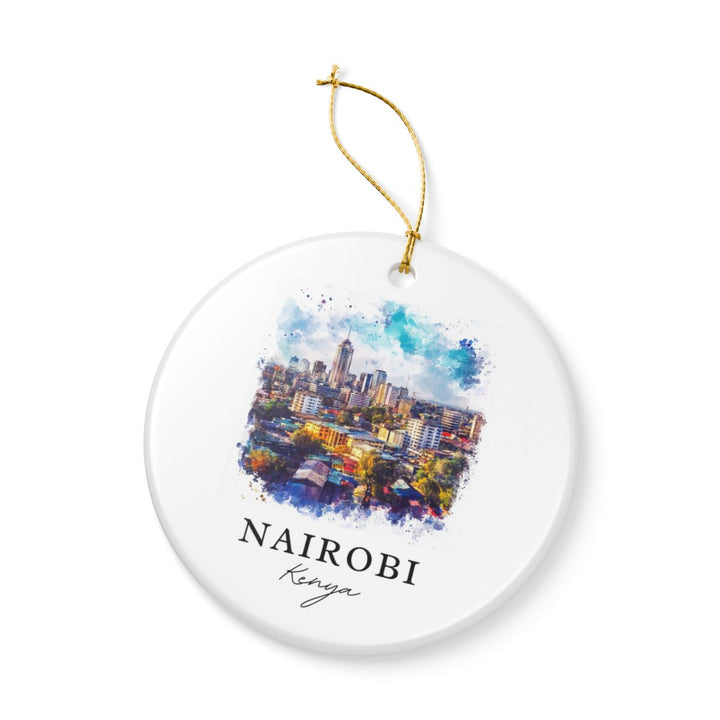 Nairobi Kenya Ornament: Unique Nairobi Kenya Souvenir, Nairobi Kenya Xmas Decor, and Authentic Nairobi Kenya Gift