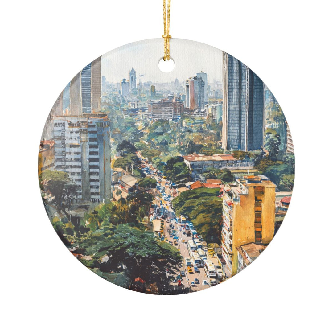 Nairobi Kenya Ornament: Unique Nairobi Kenya Souvenir, Nairobi Kenya Xmas Decor, and Authentic Nairobi Kenya Gift