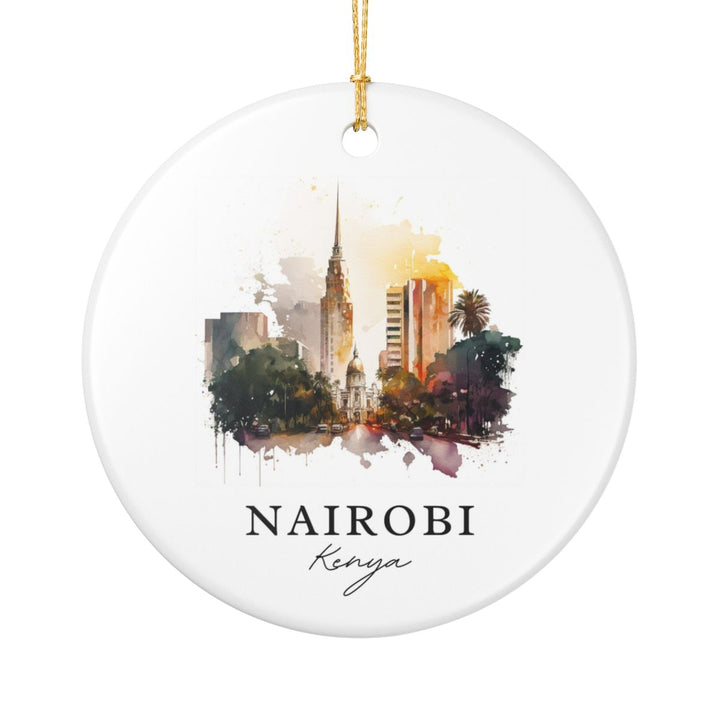 Nairobi Kenya Ornament: Unique Nairobi Kenya Souvenir, Nairobi Kenya Xmas Decor, and Authentic Nairobi Kenya Gift