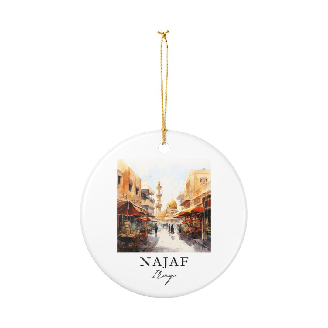 Najaf Iraq Ornament: Unique Najaf Iraq Souvenir, Najaf Iraq Xmas Decor, and Authentic Najaf Iraq Gift