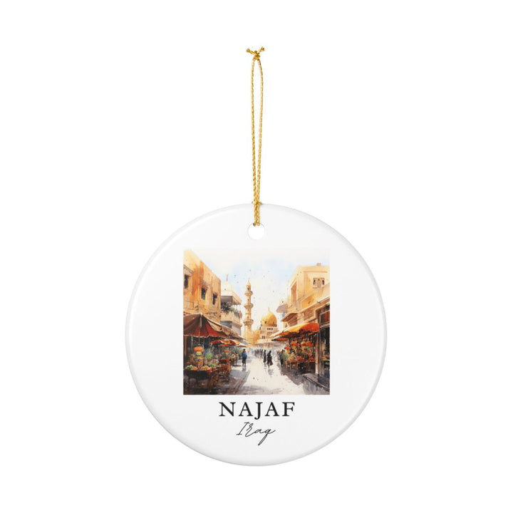 Najaf Iraq Ornament: Unique Najaf Iraq Souvenir, Najaf Iraq Xmas Decor, and Authentic Najaf Iraq Gift