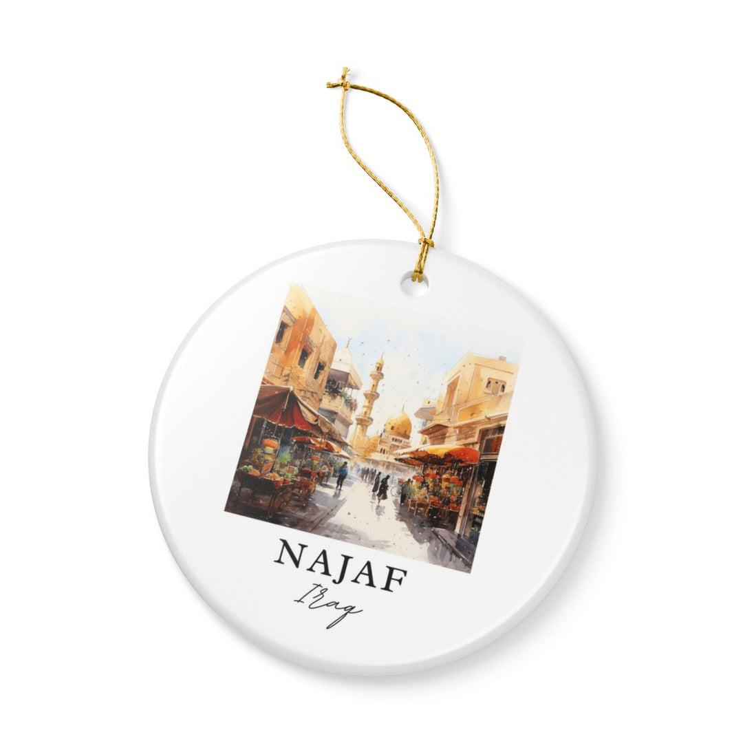 Najaf Iraq Ornament: Unique Najaf Iraq Souvenir, Najaf Iraq Xmas Decor, and Authentic Najaf Iraq Gift