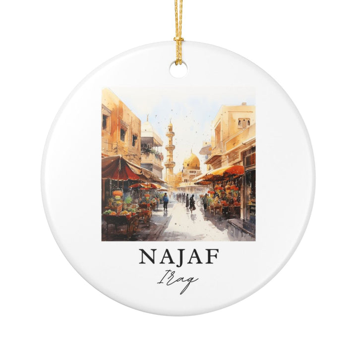Najaf Iraq Ornament: Unique Najaf Iraq Souvenir, Najaf Iraq Xmas Decor, and Authentic Najaf Iraq Gift