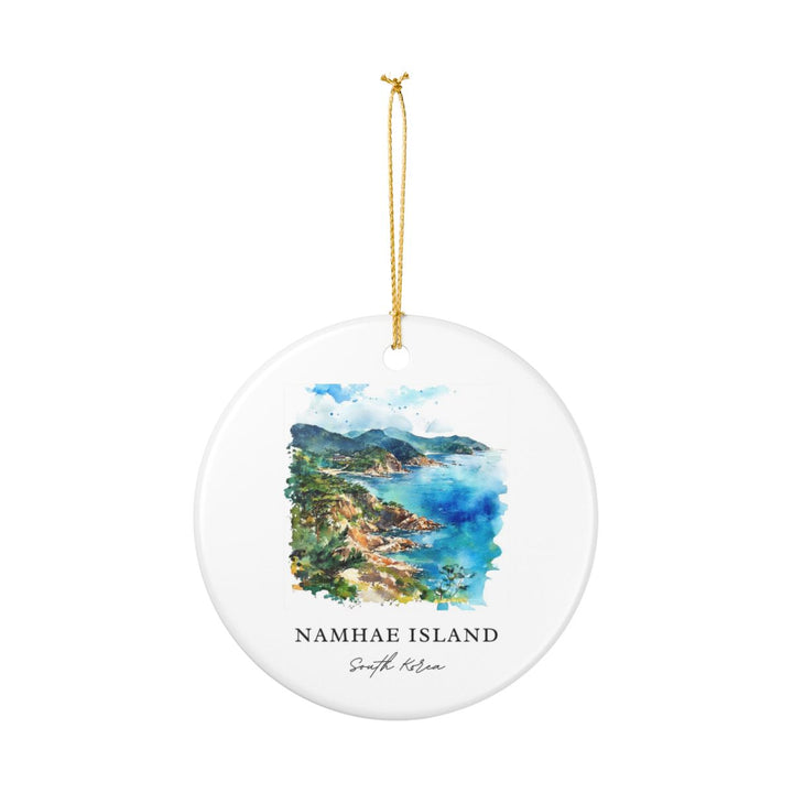 Namhae Island South Korea Ornament: Unique Namhae Island Souvenir, Namhae Island South Korea Xmas Decor, and Authentic Namhae Island Gift