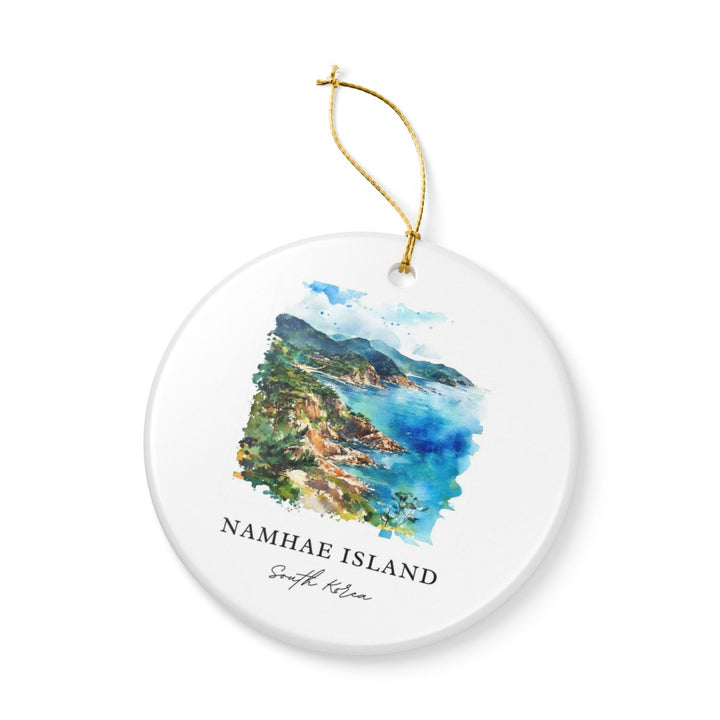 Namhae Island South Korea Ornament: Unique Namhae Island Souvenir, Namhae Island South Korea Xmas Decor, and Authentic Namhae Island Gift