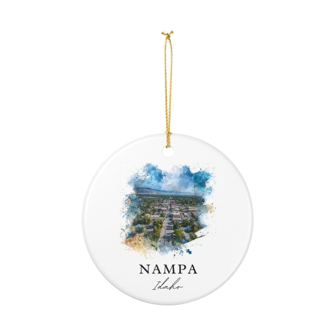 Nampa Idaho Ornament: Unique Nampa Souvenir, Nampa Idaho Xmas Decor, and Authentic Nampa Gift