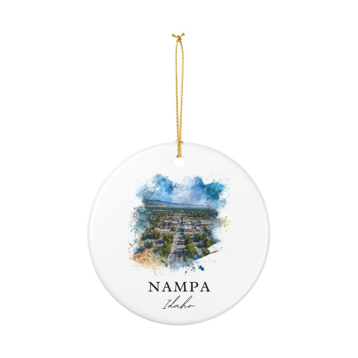 Nampa Idaho Ornament: Unique Nampa Souvenir, Nampa Idaho Xmas Decor, and Authentic Nampa Gift