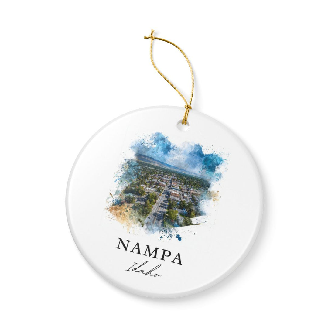 Nampa Idaho Ornament: Unique Nampa Souvenir, Nampa Idaho Xmas Decor, and Authentic Nampa Gift