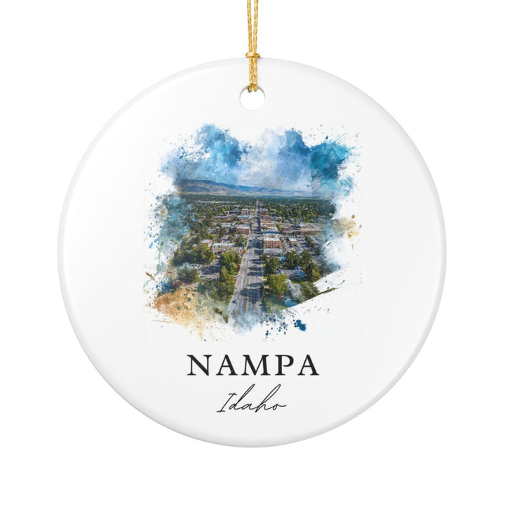 Nampa Idaho Ornament: Unique Nampa Souvenir, Nampa Idaho Xmas Decor, and Authentic Nampa Gift
