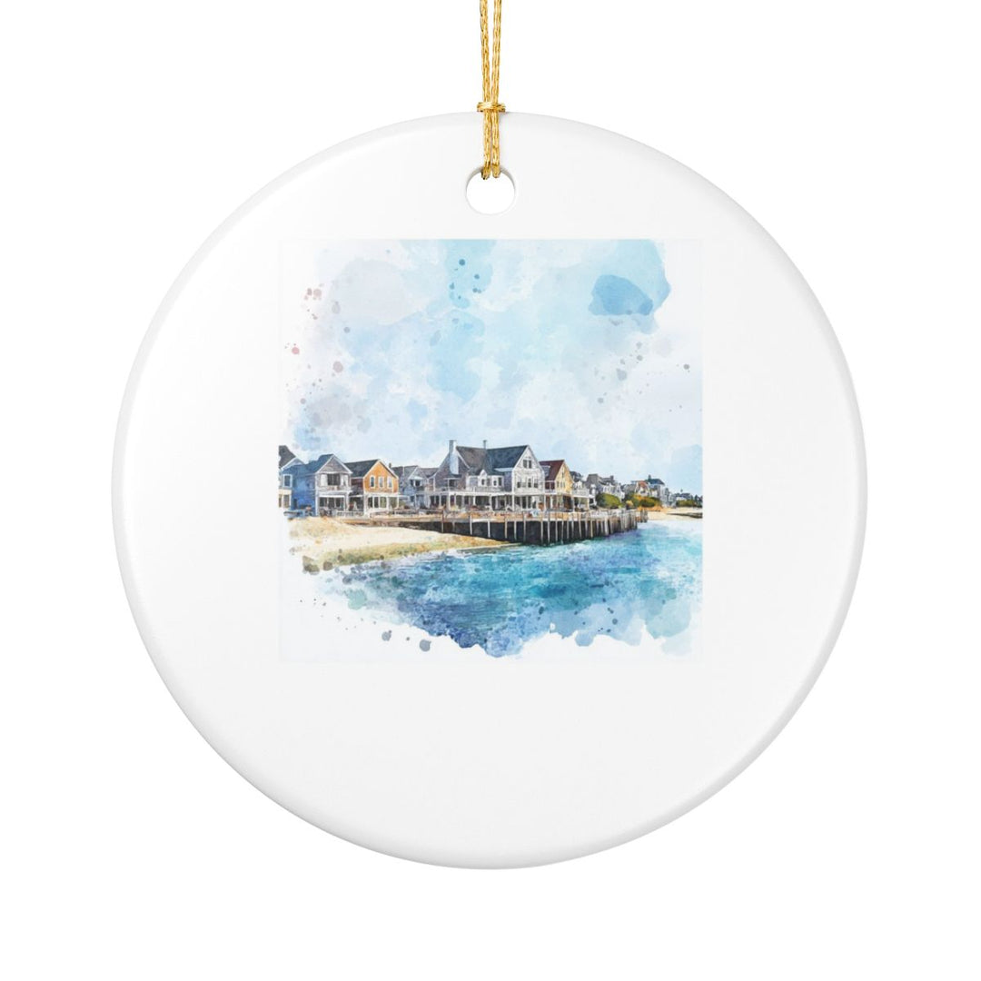 Nantucket Massachusetts USA Ornament: Unique Nantucket Souvenir, Nantucket Massachusetts Xmas Decor, and Authentic Nantucket Gift