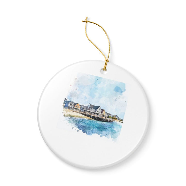 Nantucket Massachusetts USA Ornament: Unique Nantucket Souvenir, Nantucket Massachusetts Xmas Decor, and Authentic Nantucket Gift