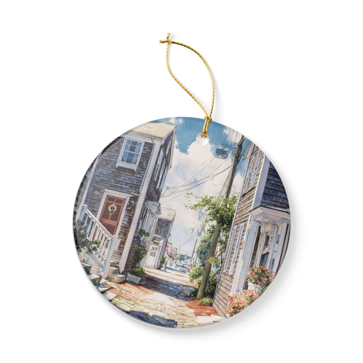 Nantucket Massachusetts USA Ornament: Unique Nantucket Souvenir, Nantucket Massachusetts Xmas Decor, and Authentic Nantucket Gift