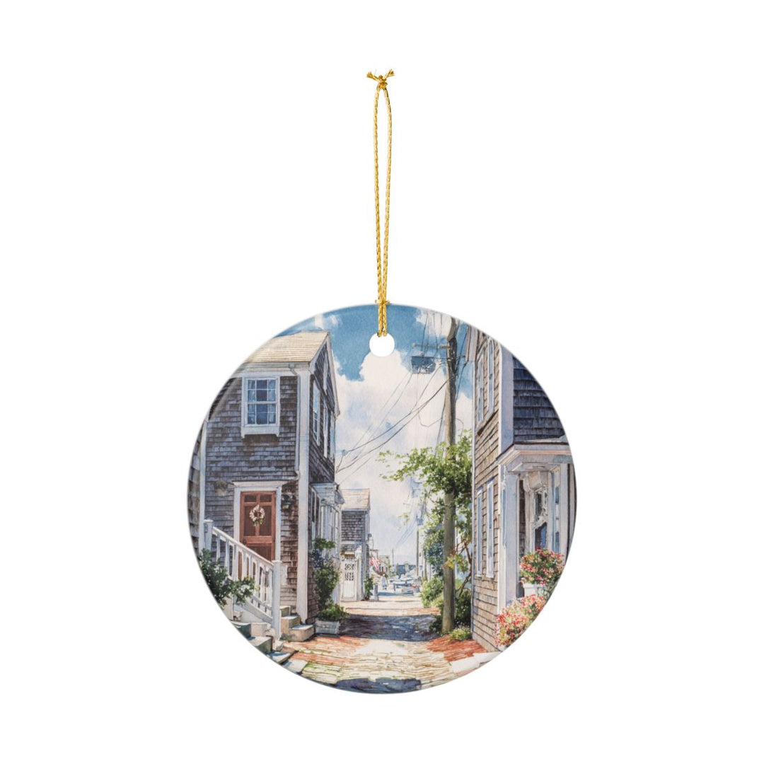 Nantucket Massachusetts USA Ornament: Unique Nantucket Souvenir, Nantucket Massachusetts Xmas Decor, and Authentic Nantucket Gift