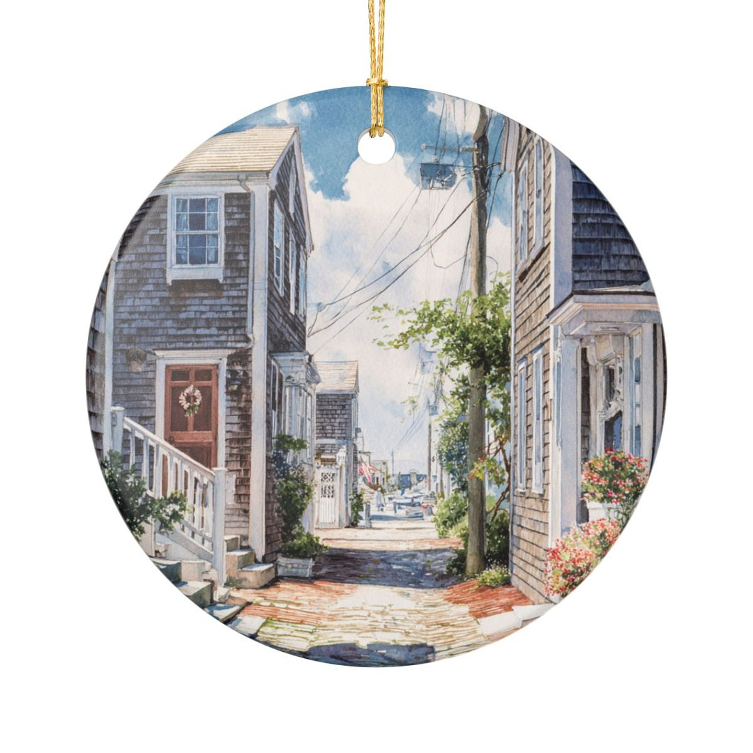 Nantucket Massachusetts USA Ornament: Unique Nantucket Souvenir, Nantucket Massachusetts Xmas Decor, and Authentic Nantucket Gift