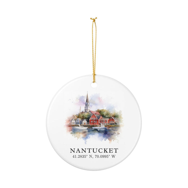 Nantucket USA Ornament: Unique Nantucket Souvenir, Nantucket USA Xmas Decor, and Authentic Nantucket Gift