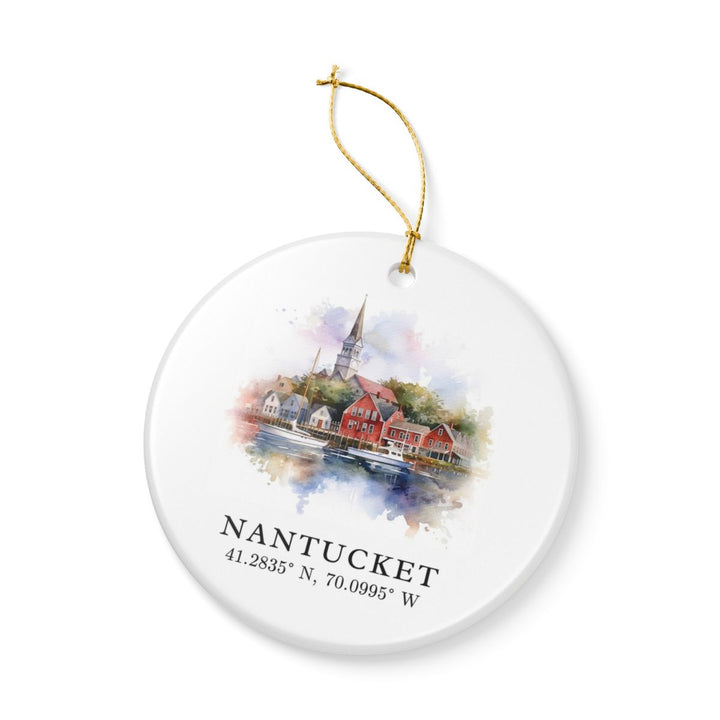 Nantucket USA Ornament: Unique Nantucket Souvenir, Nantucket USA Xmas Decor, and Authentic Nantucket Gift