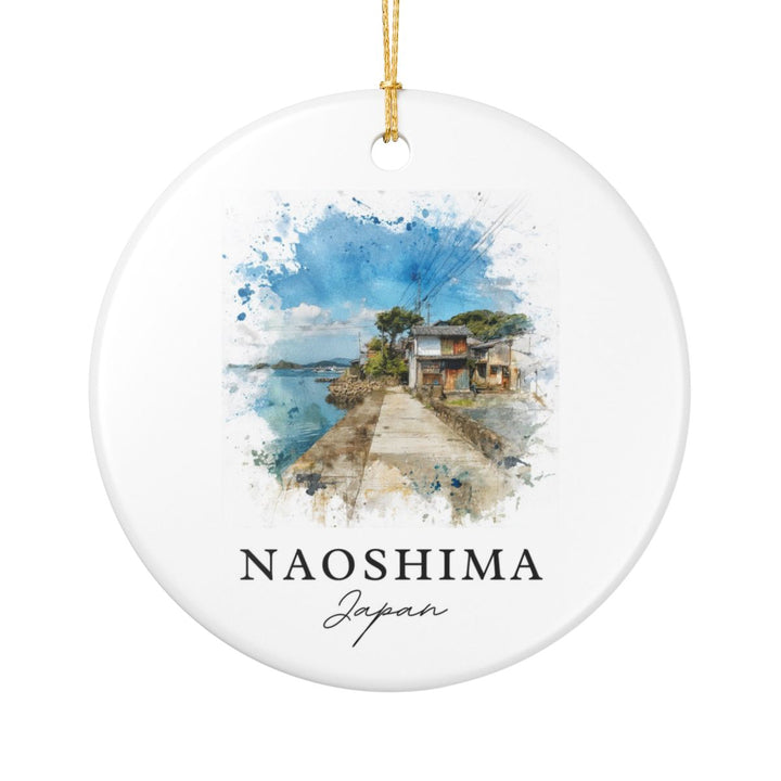 Naoshima Japan Ornament: Unique Naoshima Souvenir, Naoshima Japan Xmas Decor, and Authentic Naoshima Gift