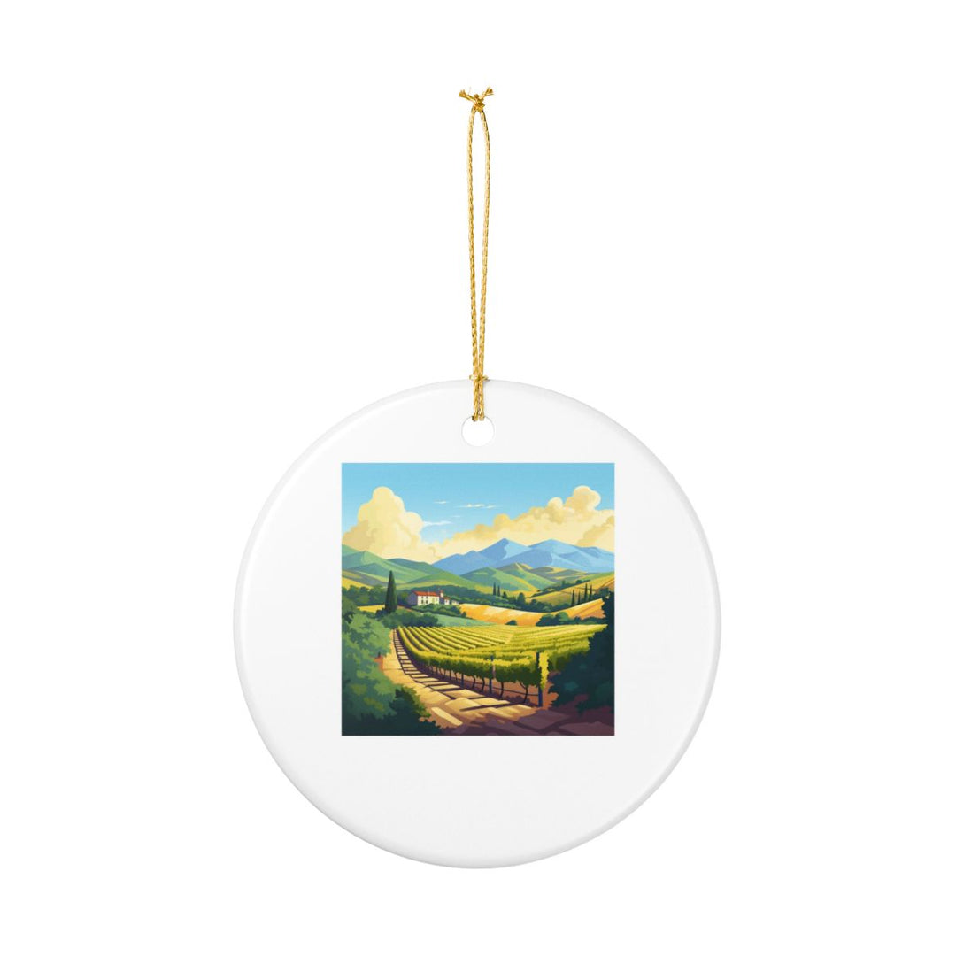 Napa Valley California USA Ornament: Unique Napa Valley Souvenir, Napa Valley California Xmas Decor, and Authentic Napa Valley Gift