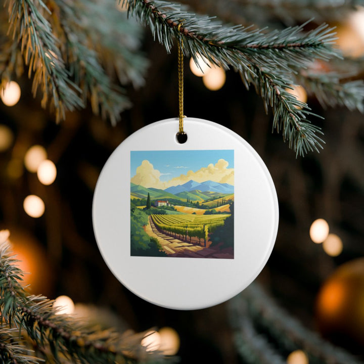 Napa Valley California USA Ornament: Unique Napa Valley Souvenir, Napa Valley California Xmas Decor, and Authentic Napa Valley Gift