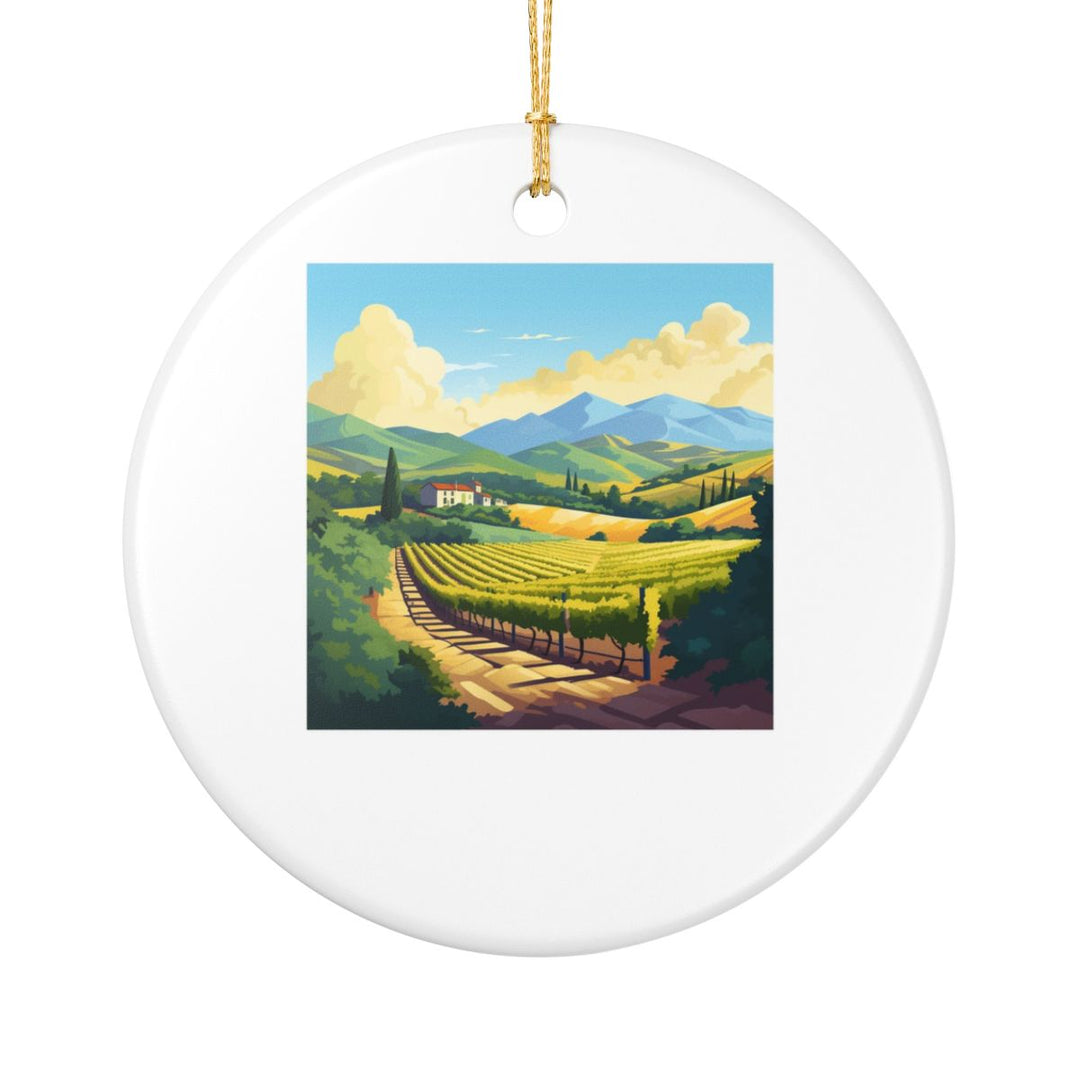 Napa Valley California USA Ornament: Unique Napa Valley Souvenir, Napa Valley California Xmas Decor, and Authentic Napa Valley Gift