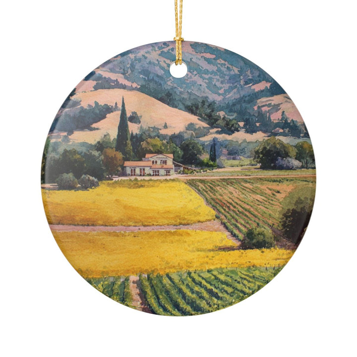 Napa Valley California USA Ornament: Unique Napa Valley Souvenir, Napa Valley California Xmas Decor, and Authentic Napa Valley Gift