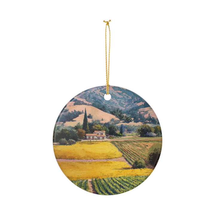 Napa Valley California USA Ornament: Unique Napa Valley Souvenir, Napa Valley California Xmas Decor, and Authentic Napa Valley Gift