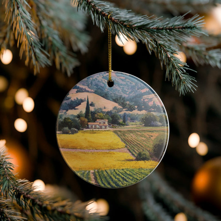 Napa Valley California USA Ornament: Unique Napa Valley Souvenir, Napa Valley California Xmas Decor, and Authentic Napa Valley Gift