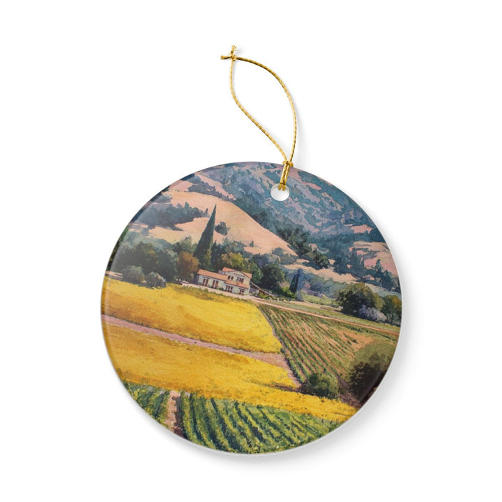 Napa Valley California USA Ornament: Unique Napa Valley Souvenir, Napa Valley California Xmas Decor, and Authentic Napa Valley Gift