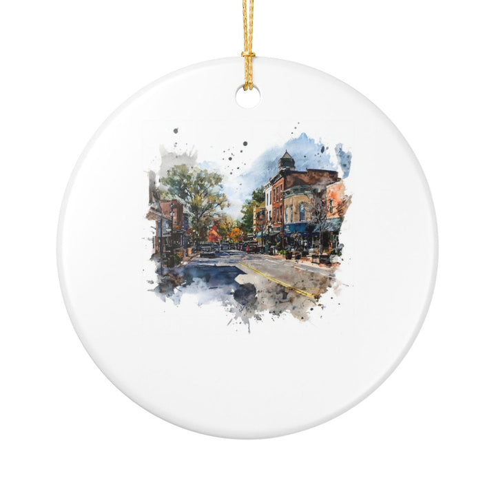 Naperville Illinois Ornament: Unique Naperville Souvenir, Naperville Illinois Xmas Decor, and Authentic Naperville Gift