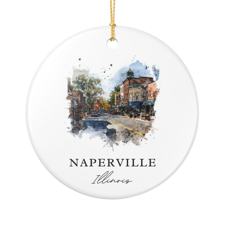Naperville Illinois Ornament | Christmas Travel Souvenir Gift