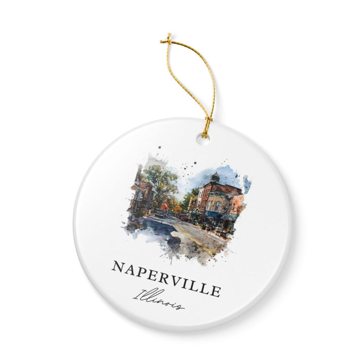 Naperville Illinois Ornament | Christmas Travel Souvenir Gift