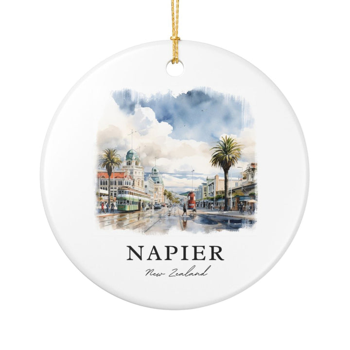 Napier New Zealand Ornament: Unique Napier Souvenir, Napier New Zealand Xmas Decor, and Authentic Napier Gift