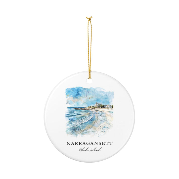 Narragansett Rhode Island Rhode Island Ornament: Unique Narragansett Rhode Island Souvenir, Narragansett Rhode Island Rhode Island Xmas Decor