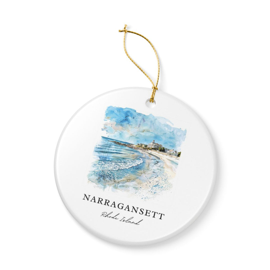 Narragansett Rhode Island Rhode Island Ornament: Unique Narragansett Rhode Island Souvenir, Narragansett Rhode Island Rhode Island Xmas Decor