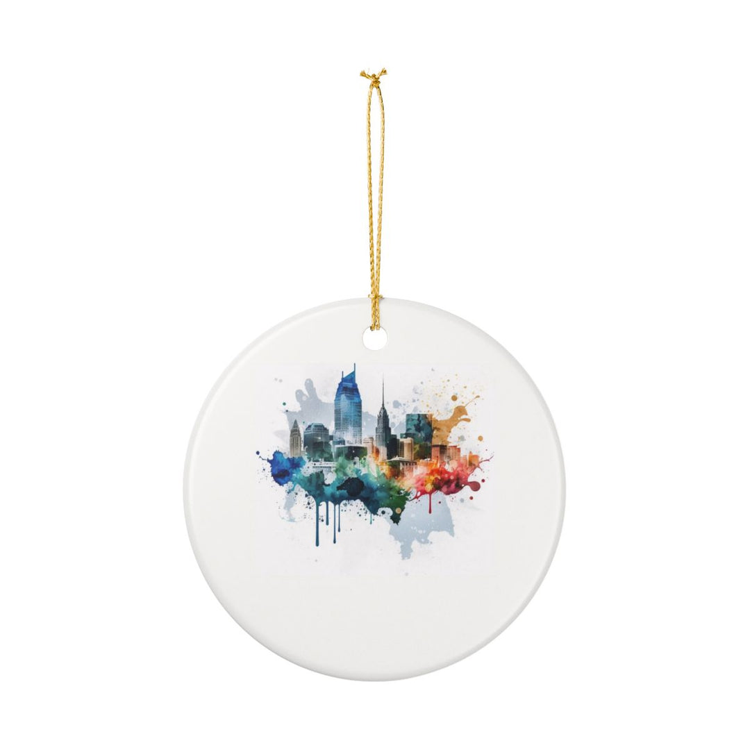 Nashville Tennessee Tennessee Ornament: Unique Nashville Souvenir, Nashville Tennessee Xmas Decor, and Authentic Nashville Gift