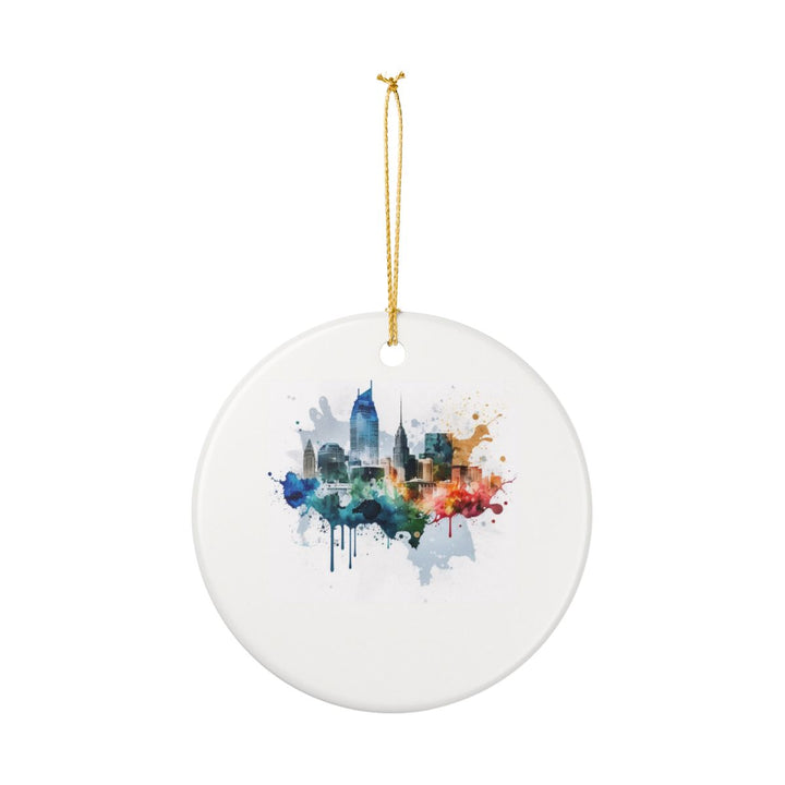 Nashville Tennessee Tennessee Ornament: Unique Nashville Souvenir, Nashville Tennessee Xmas Decor, and Authentic Nashville Gift