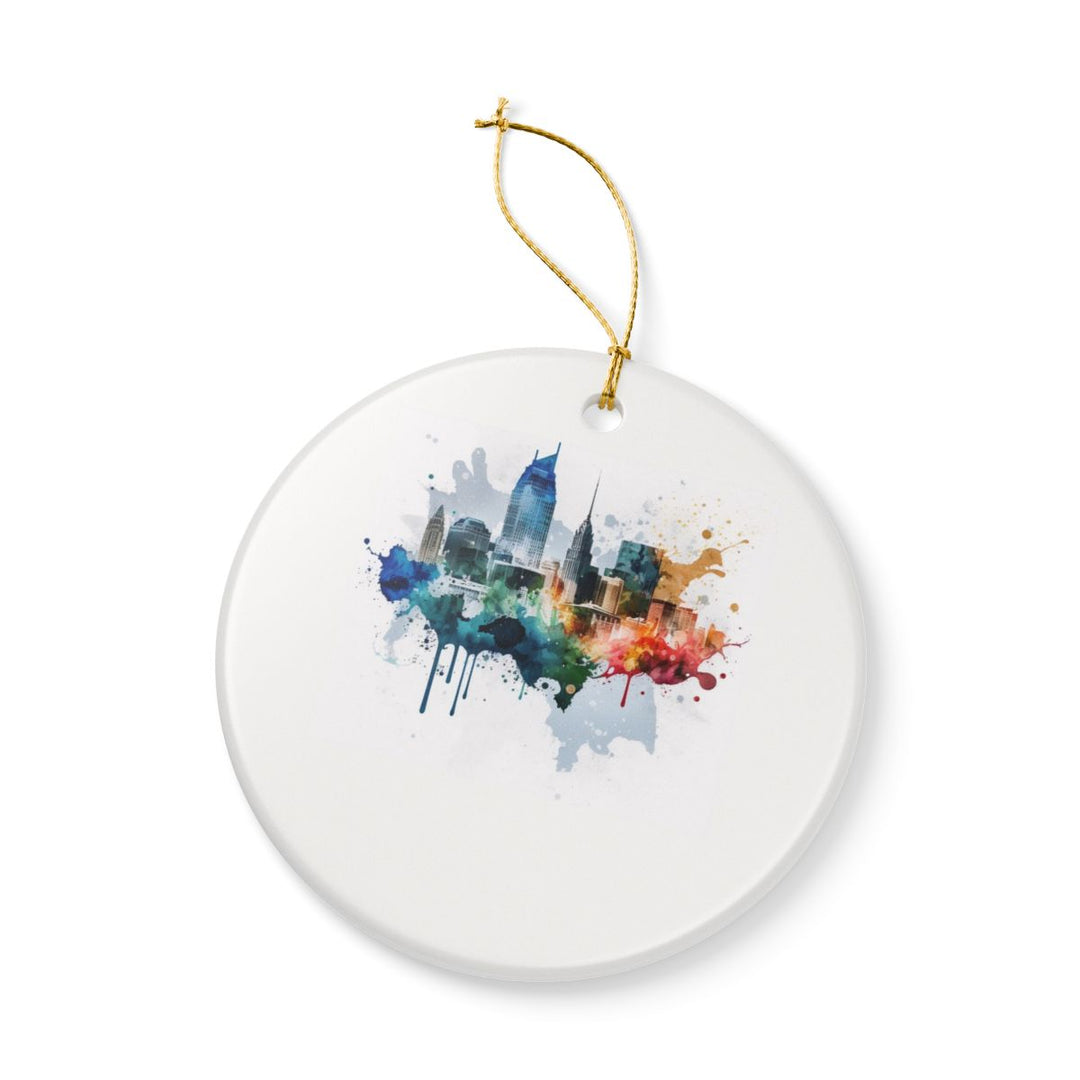 Nashville Tennessee Tennessee Ornament: Unique Nashville Souvenir, Nashville Tennessee Xmas Decor, and Authentic Nashville Gift
